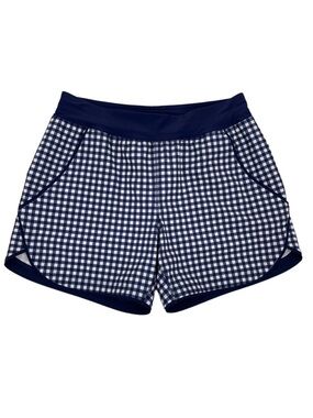 🏊🏼‍♀️💦LAND’S END Navy Gingham Swim Shorts